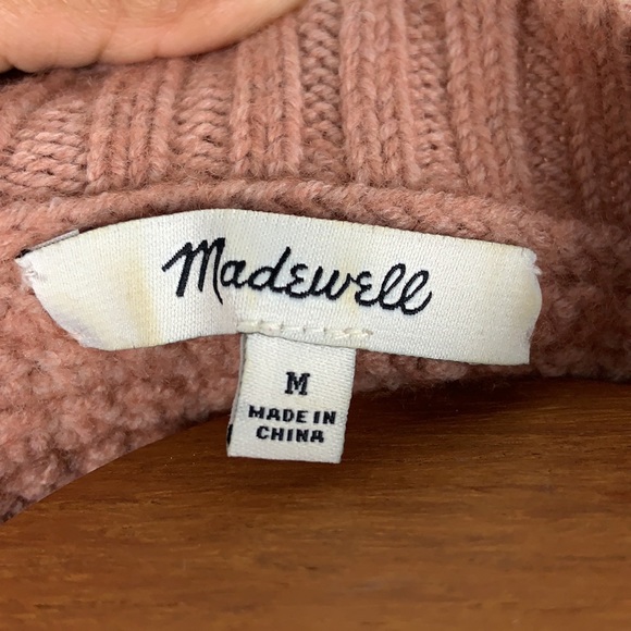 Madewell Stitchmix Pullover Crop Sweater Size M - Picture 7 of 7
